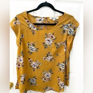 Alice Blue Women's Floral Blouse - Mustard
